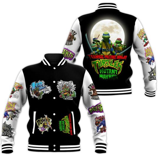 Teenage Mutant Ninja Turtles Mutant Mayhem Baseball Jacket, Gift For Him, Gift For Friend