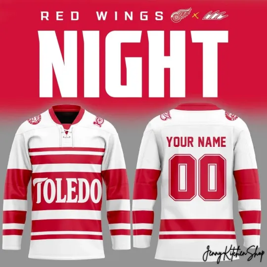 Discover Toledo *Walleye x Red Wings Affiliate Night Personalized Hockey Jersey