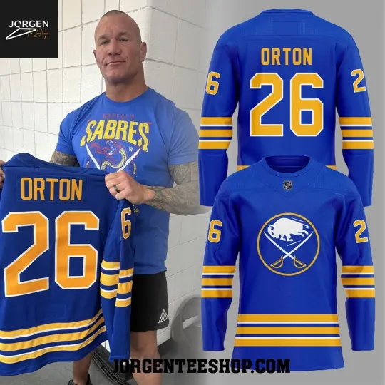 Buffalo Sabre 2026 Wrestling Entertainment Randy Orton Personalized Hockey Jersey Size XS-5XL
