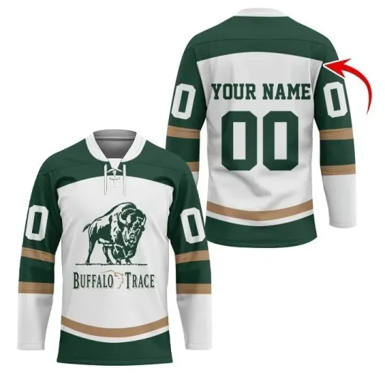 Discover Personalized Buffalo Trace Hockey Jersey Size XS-5XL