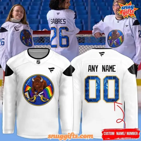 Discover Buffalo Sabre 2026 Pride Night Special Hockey Jersey Custom Size XS-5XL