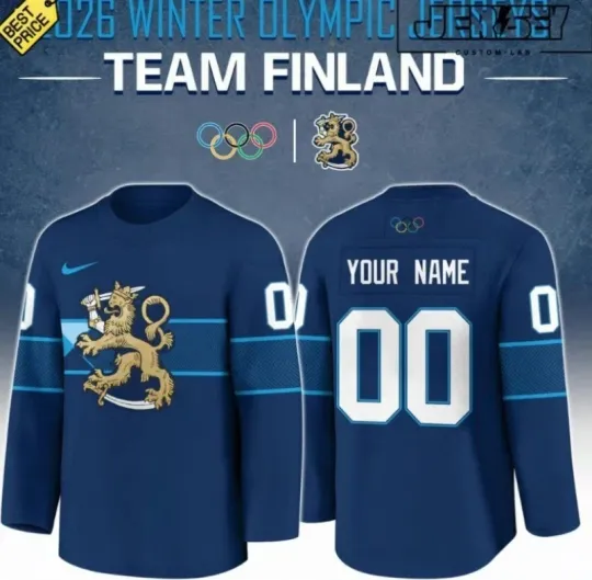 Discover Personalized Finland 2026 Winter Olympic Hockey Jersey