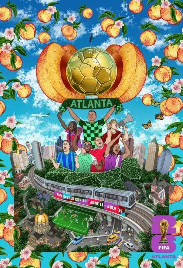 FIFA World Cup 2026 Host City Atlanta Official Poster