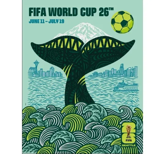 Discover Panini Official FIFA World Cup 2026 Host City Poster Seattle 18.5 x 23.5 in