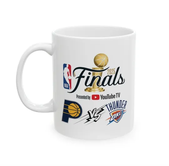Discover 2025 NBA Finals Pacers vs Thunder Coffee Mug