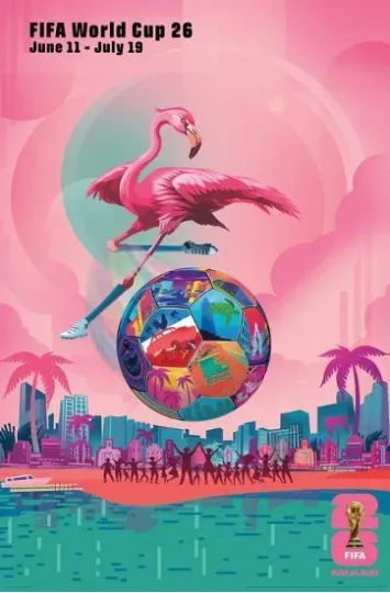 Discover FIFA World Cup 2026 - Miami Poster