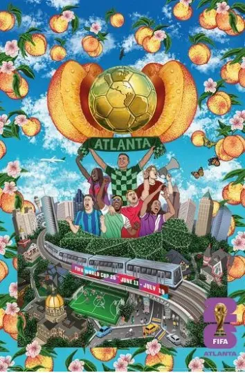 Discover FIFA World Cup 2026 - Atlanta Poster