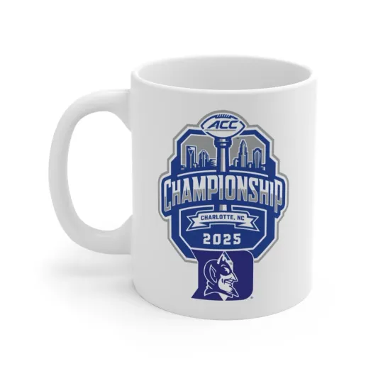 Discover 2025 ACC Champions Duke Blue Devils Coffee Mug
