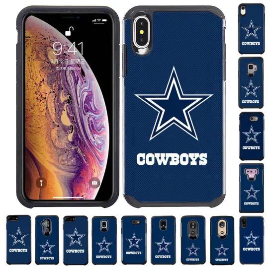 Discover Official Dallas Cowboys Pebble Feel ShockProof Cover Case for Apple iPhone