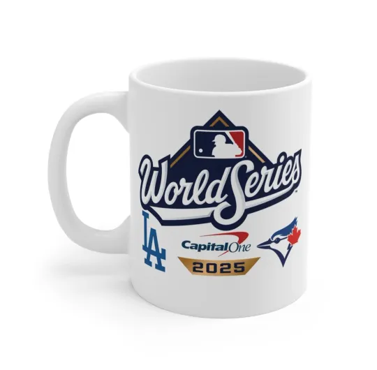 2025 World Series Coffee Mug Dodgers Blue Jays Kitchen & Dining