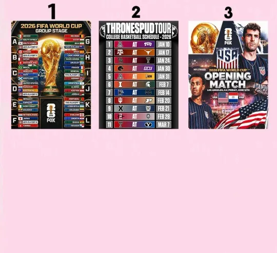 Discover Fifa World Cup 2026 Group Stage Sport Poster