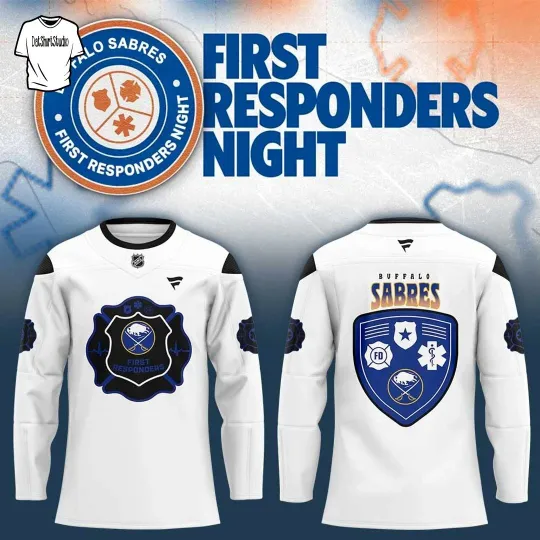 Discover Buffalo Sabree First Responders Night 2026 Edition Hockey Jersey Size XS-5XL