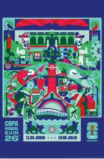 FIFA World Cup 2026 - Monterrey Poster Print