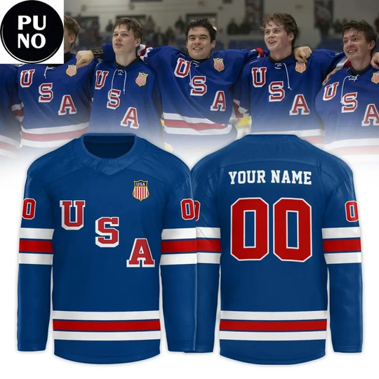 Discover USA National Olympic Team 2026 Personalized Hockey Jersey Size XS-5XL