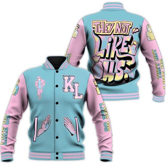 Discover Dunk Low Baseball Jacket - Dislike Us Graphic All Over Print Letterman Jackets