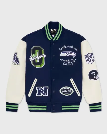 Discover football Seattle Seahawks Varsity Jacket