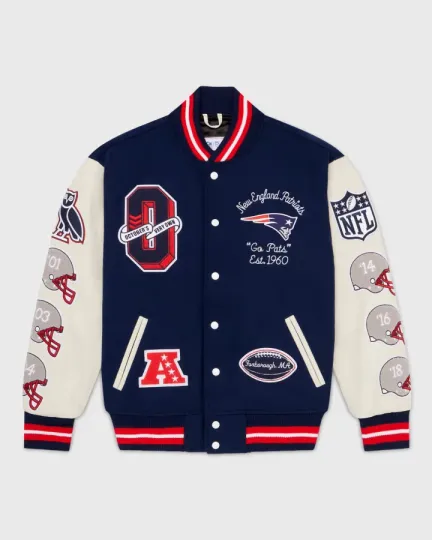Discover football New England Patriots Varsity Jacket