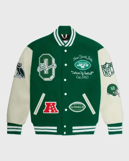 Discover football New York Jets Varsity Jacket