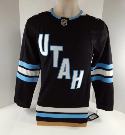 Discover 2024 Men Utah Hockey Mammoth Black Jersey Inaugural P Fanatics Premium NWT 42 7