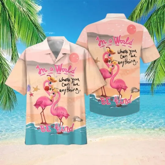 Discover Flamingo Hawaiian Shirt for Men