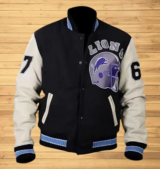 Discover Det-roit Beverly Hills Cop Lion-S Letterman Varsity Jacket Vintage Style