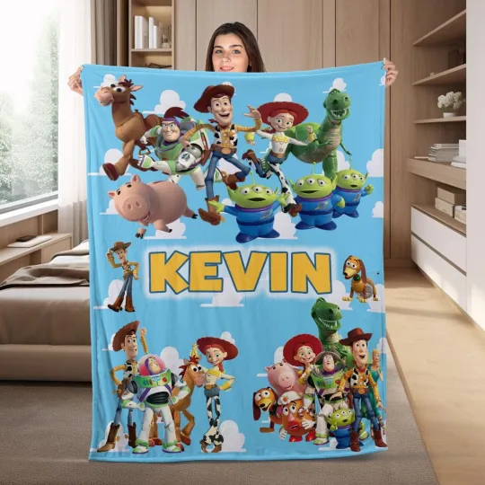 Discover Custom Name Toy Story Characters Blanket, Baby Blanket