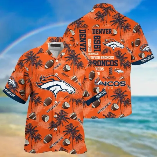 Discover Denver Broncos Island Game Day Hawaiian, Gift For Fans, Gift For Friends