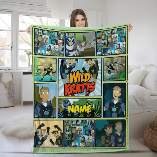 Discover Personalization Wild Kratts Fleece Blanket, Wild Kratts Blanket