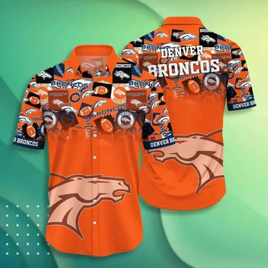 Denver Broncos Team Spirit Hawaiian, Gift For Fans, Gift For Friends