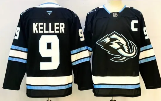 Discover Clayton Keller #9 Utta.h Hockey Mammoth Jersey Black