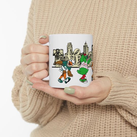 Discover Philadelphia Mascots Ceramic Mug Sports Fan Gift