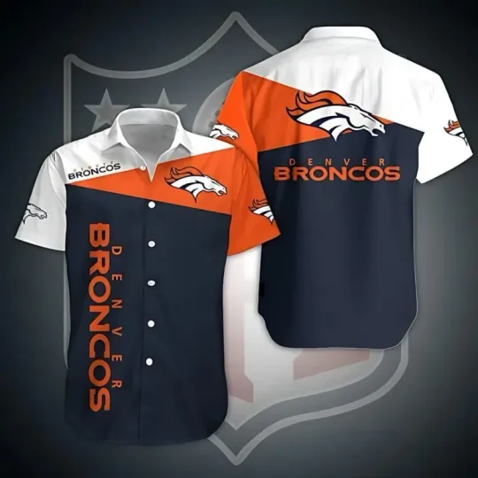 Denver Broncos Classic Bold Hawaiian, Gift For Fans, Gift For Friends