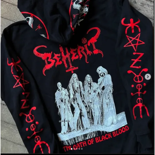 Discover Beherit Merch Houson Tour 2025 3D Hoodie