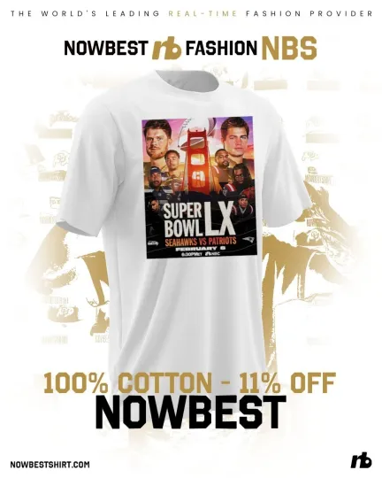 Discover Seahawks vs Patriots SB LX shirt