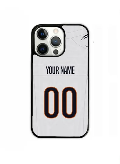 Discover Cincinnati White Home Case Custom Name Number TPU Cover for iPhone Samsung