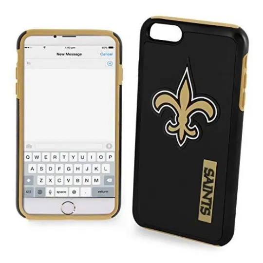 football New Orleans Saints Hybrid Case for iPhone 8+, 7+, 6+, 6S+ (5.5")