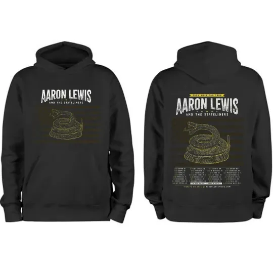 Discover Aaron Lewis and The Stateliners 2026 American Tour Double Sided Hoodie