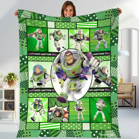 Discover Toy Story Buzz Lightyear Blanket | Lightyear Fleece Blanket | Woody Buzz