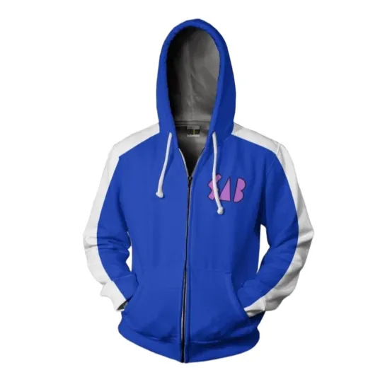Discover Unisex 3D Zip Hoodie Casual Sweatshirt