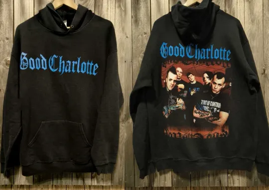 Discover Good Charlotte Band Album Black Double-Sided Hoodie