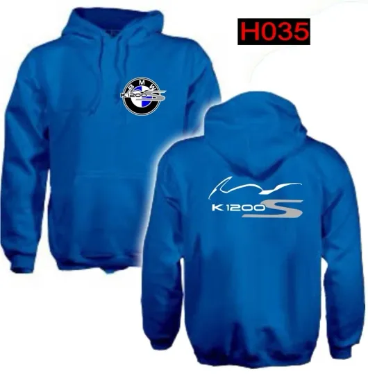 Discover Black Double Sided Hoodie K1200 S Blue Sweatshirt
