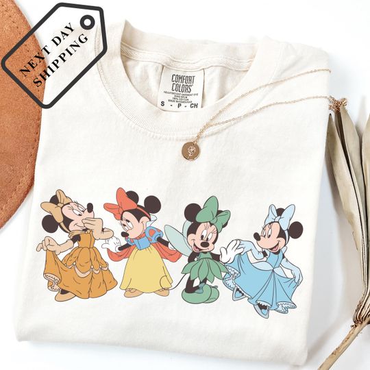 Discover Comfort Colors Disney Princess Minnie Mouse Tee, Minnie Princess Shirt