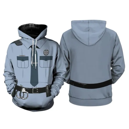 Discover Police Officer 3D Overprint Hoodie