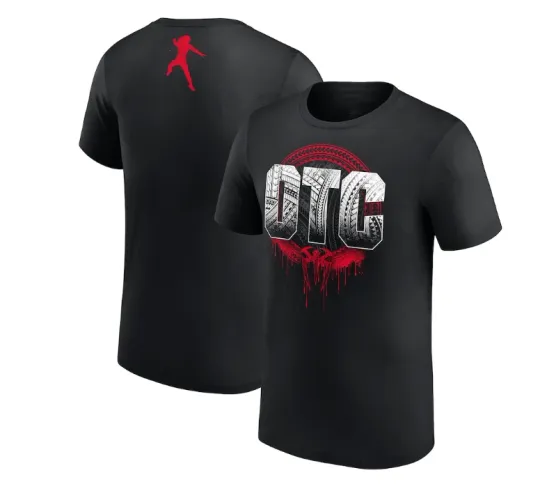 Black Roman Reigns Double Sided T-Shirt