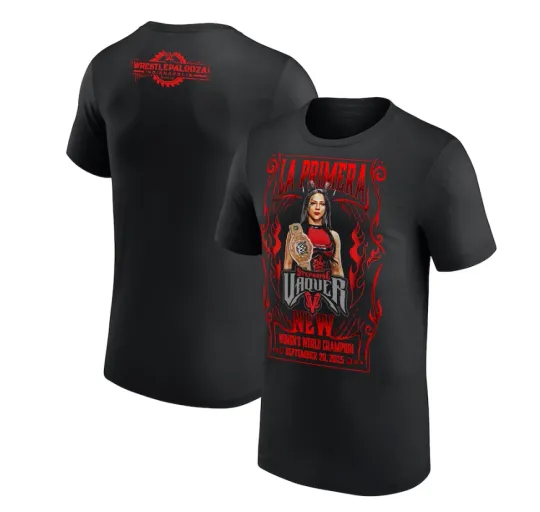 Discover Black Stephanie Vaquer WrestlePalooza 2025 Double Sided T-Shirt