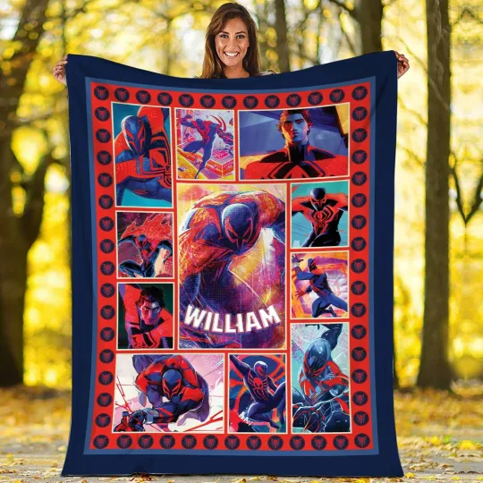 Spider Man 2099 Blanket, Miguel O'Hara Spider Man Across the Spider