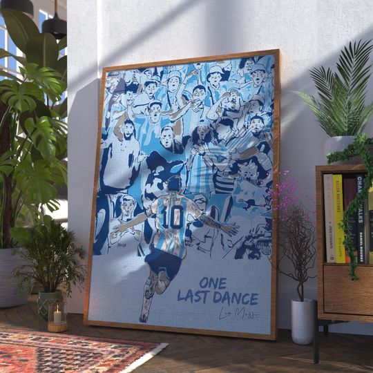 Lionel Messi World Cup 2026 Poster | One Last Dance Argentina Football Wall Art