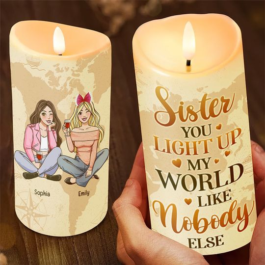 Personalized Gifts For Best Friends LED Candle