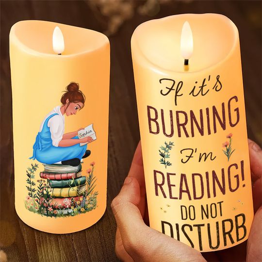 Discover Personalized Gift For Book Lovers LED Candle
