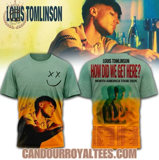 Discover Louis Tomlinson How Did We Get Here North America Tour 2026 3D T-Shirt